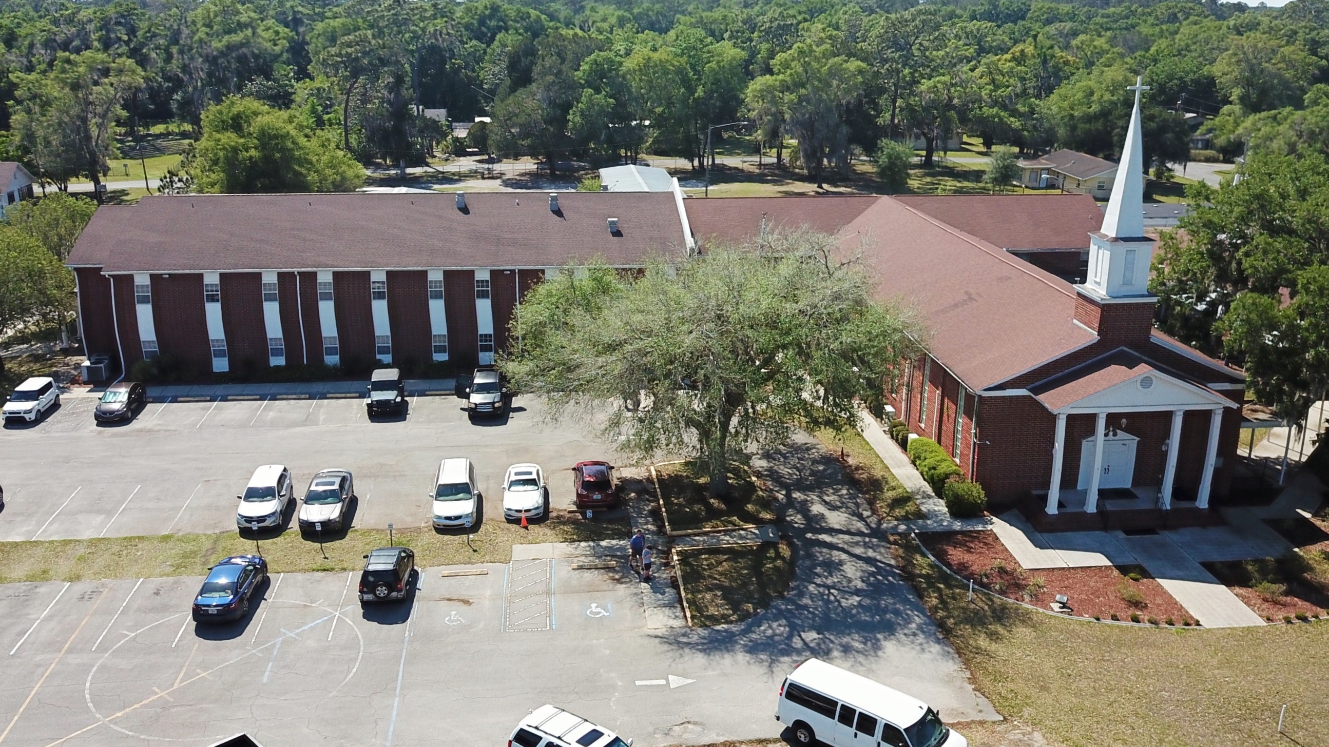 Aerial view of Dunnellon Christian Academy campus